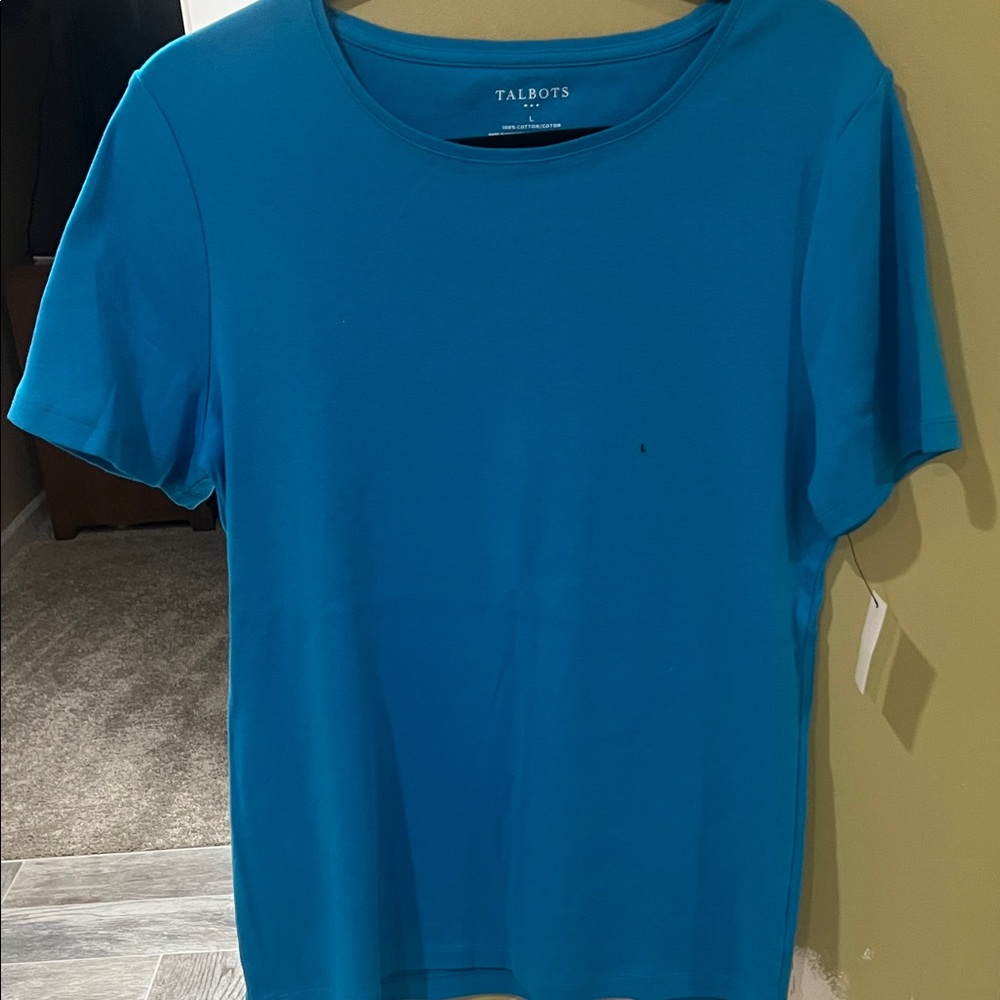 Talbots Teal Short Sleeve Top